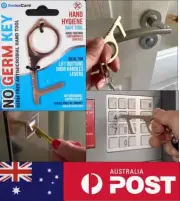 No Germ Key - ROSE GOLD CLR, Germ Free Door Opener & Button Pusher (AUS Product)