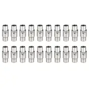 Leather Cord End Clasp, 20Pcs 4mm Hole Clasps Jewelry Making, Grey