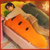 在飛比找蝦皮購物優惠-可拆洗紅蘿蔔仙人掌長條枕 長條抱枕 陪睡抱枕 睡覺抱枕 夾腿