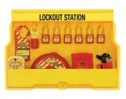 Master Lock 15-piece Lockout Station includes 6 Padlocks + more