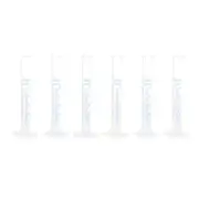 12 Pcs Measuring Cylinder,for DIY Project, Science Lab, (Clear White, 10ml)