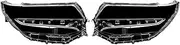 CLZCNQLX Headlight Lens Cover Transparent Head Lamp Shell Lens Light Protection Compatible for Toyota Alphard Vellfire AH30 Facelift 2018-2021