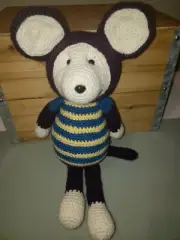 Handmade Crochet Monkey Doll 17 Inches
