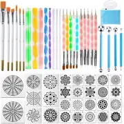 Mandala Dotting Tools 58pcs Dot Painting Tools Set Rock Painting Supplies With A