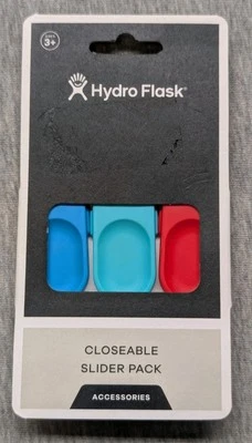 Hydro Flask Closeable Slider Pack 3 Colors New