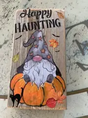 Halloween Theme Drift Wood Art For Home Decor 6.5”x3.5”x1”