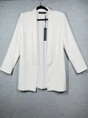 House of Harlow 1960 x Revolve Chloe Boyfriend Jacket Blazer Size S Ivory NWT