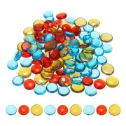 1000g Mosaic Tiles Flat Bead Glass Stained Mosaic Glass Pieces Mixed Color 9