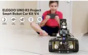 Elegoo Uno R3 Project Smart Robot Car Kit V4 w/ Line Tracking Ultrasonic Sensor
