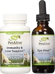 PetAlive Eye-Heal and Immunity & Liver Support ComboPack