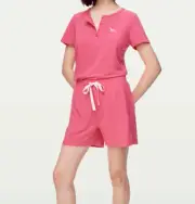 NEW PETER ALEXANDER PRETTY IN PINK PENNY TOP TEE & SHORTS PJ SET S RRP$129.90