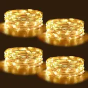LIGHTOP Fairy Lights Battery Operated String Lights 4 Pack 20 LED Copper Wire Fi