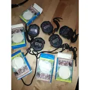 5 PCS SET Digital Stopwatch Sports Counter Chronograph Date Timer Odometer Watch