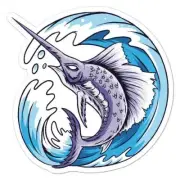 Marlin Swordfish Sticker Decal