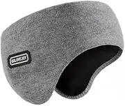LIUPUUDLY Men's Sports Headband Ear Warmers Elastic Windproof Ear Muffs Headband for Cycling Hiking, gray
