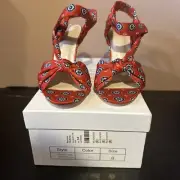RAYE x REVOLVE Maxine Heel Red Size 8