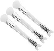 [Healeved] Travel Makeup Brush Set 3pcs Eyeshadow Blush Angled Brush Soft Bristles Compact Design for Easy Carrying