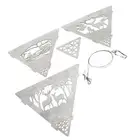 Triangular Campfire Grill Hanger Outdoor Portable Reindeer Bonfire Fire Pit PSG