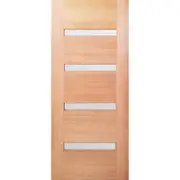 Woodcraft 2040 x 820 x 40mm Entrance Door St Clair Frosted Glass SDM05