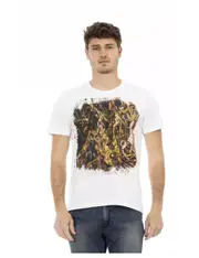 Short Sleeve T-shirt with Front Print 3XL Men