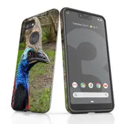 For Google Pixel 3 XL Case Armour Protective Cover Cassowary