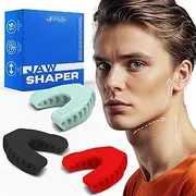 Achilles Fitness Jaw Exerciser Slim & Tone Jawline/Double Chin Reducer-Helps Reduce Teeth Grinding & Stress-Facial Toner/Look Youthful & Slimmer (Black)