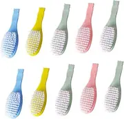 MOLUCKFU 10pcs Small Hair Brush Bonds Dispenser Shampoo Stuff Slick Back Brush for Organiser Dry Comb Seat Milestone Clothing Bag Kit Wands Household Brush Nylon