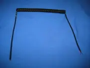 Coil Cords, Spiral Curly 24" Long PUR Polyurethane Jacket 22AWG 2 Conductor