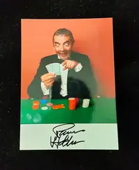 在飛比找Yahoo!奇摩拍賣優惠-憨豆先生（Mr. Bean）羅溫艾金森 簽名照片 7寸