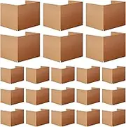 Classroom Desk Dividers for Students Test Privacy Folders for Better Focus Overall Size 13" x 20" x 17" Study Cardboard for School Testing (Brown, 40 Pcs)