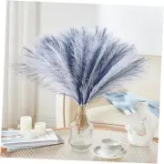 30Pcs Pampas Grass Decor 17 inch, Blue Artificial 30pcs White & Blue & Indigo