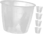 LAPYAPPE 5Pcs Transparent Plastic Rice Cooker Measuring Cup Scale Measuring Cup for Accurate Rice and Dairy Measurement Durable Kitchen Tool for Cooking Results