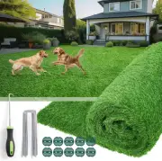 Artificial Turf Grass Outdoor - Fake Grass Rug with Drainage Holes for Patio,Bal
