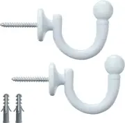 Curtain Tie-Backs Hooks,Wall Mounted Tieback Tassel Holder,Curtain