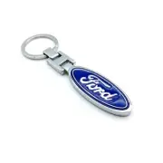 Keyring for Ford Car Logo Metal Styling Key Chain Emblem "Double Sided" T5