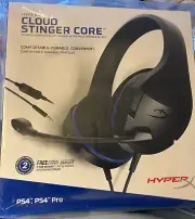 HYPERX CLOUD STINGER CORE CONSOLE GAMING HEADSET (PS4, PS4 PRO) Black, NIB