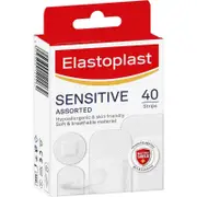 Elastoplast Sensitive Plasters - Hypoallergenic & Assorted - 40 Pack