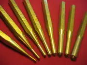 GRACE USA BRP-8 8 PC BRASS ROLL PIN PUNCH GUNSMITH SET USA MADE !! MACHINIST !!