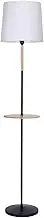 Stylish Metal Floor Lamp Floor Lamp with Solid Wood Table Cloth Lampshade Floor Lamp with Hand Pull Switch Creative Floor Lamp Stable