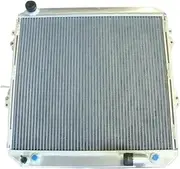 Aluminum Radiator，Compatible With TOYOTA HILUX SURF LN130 2.4 TD 1990-1998 Diesel AT/MT 90 91 92 93 94 95 96 97 98