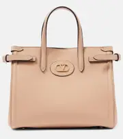 [Valentino Garavani] Valentino Garavani Antibes Small leather tote bag One Size beige