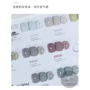 LiXia/儷夏 網紅 流質 奶奶灰 系列 指甲油膠 2024年 新款 美甲店 9 色 小套系