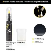 Touch Up Paint For Peugeot All Models ELB Bleu Smalt With Polish Paste