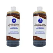 2 Pack Dynarex Povidone Iodine Prep Solution U.S.P Topical Antiseptic 16 Ounce