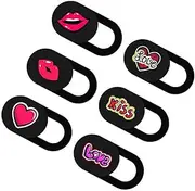 Angoily 6pcs Camera Privacy Cover Slider Laptop Cover Clip Privacy Camera Cover Tablet Laptop Accessories Laptop Stand Web Cam Cover Webcam Cover Laptop Camera Cover Slide Laptops Abs