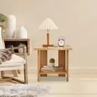 Bedside NightStand 2 Tiers Sofa Side Table for Bedroom Furniture End Table