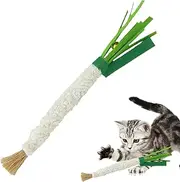 Kitten Teething Toys for Indoor Cats | Scallion Shape Felt Biting Toys for Cats,Interactive Pet Training Supplies for Small Medium and Large Size