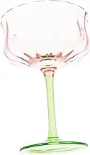 HOMOBABE Gradient Decorative Goblet Vintage Style Cocktail Glass for Bar Parties Unique Faceted Design Wine Accessory for Sophisticated Drinks and Special Occasions