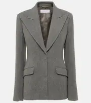 [Gabriela Hearst] Gabriela Hearst Leiva wool and cashmere blazer AU 10 grey