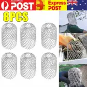 8PCS Roof Gutter Guard Filters Downpipe Stops Leaf Drains Filter Strainer New